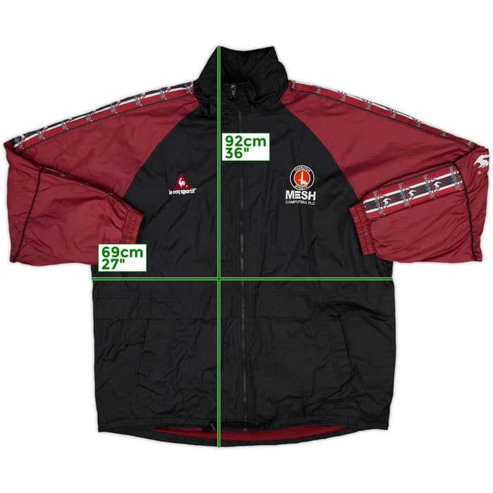 2001-02 Charlton Le Coq Sportif Hooded Rain Jacket - 8/10 - (XL)