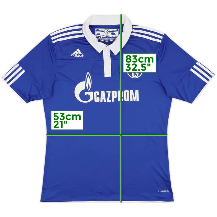 2010-12 Schalke Signed Home Shirt - 7/10 - (L)