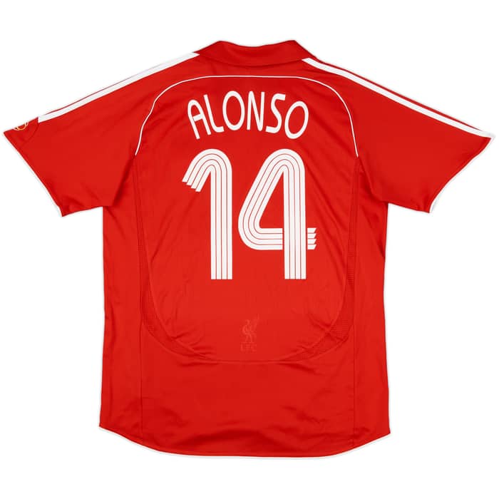 2006-08 Liverpool Home Shirt Alonso #14 - 6/10 - (L)