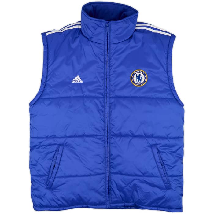 2013-14 Chelsea adidas Padded Bench Coat - 8/10 - (L)
