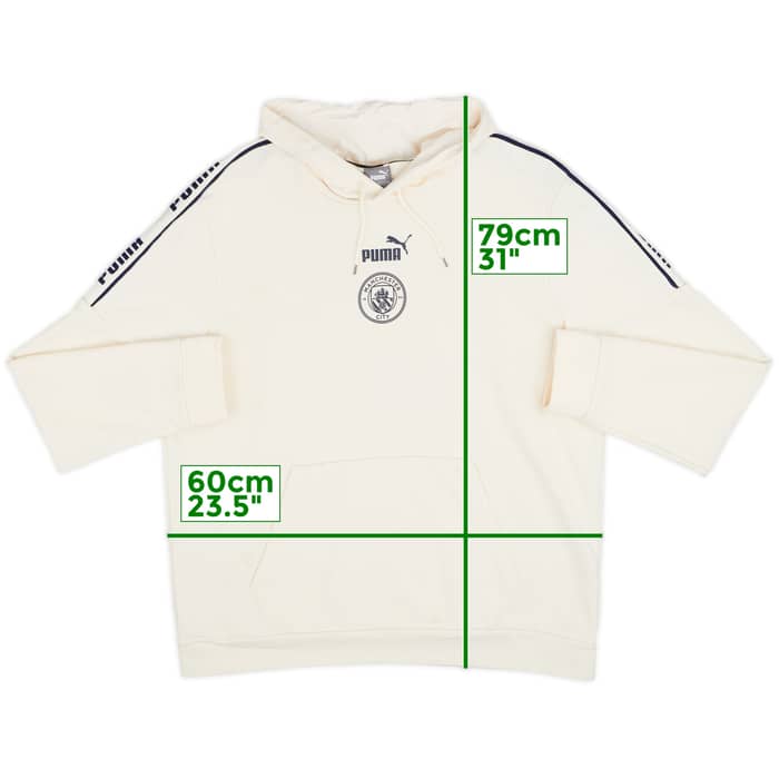 2020-21 Manchester City Puma Hooded Sweat Top - 6/10 - (XL)