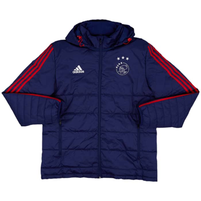 2017-18 Ajax adidas Padded Bench Coat - 8/10 - (XL)