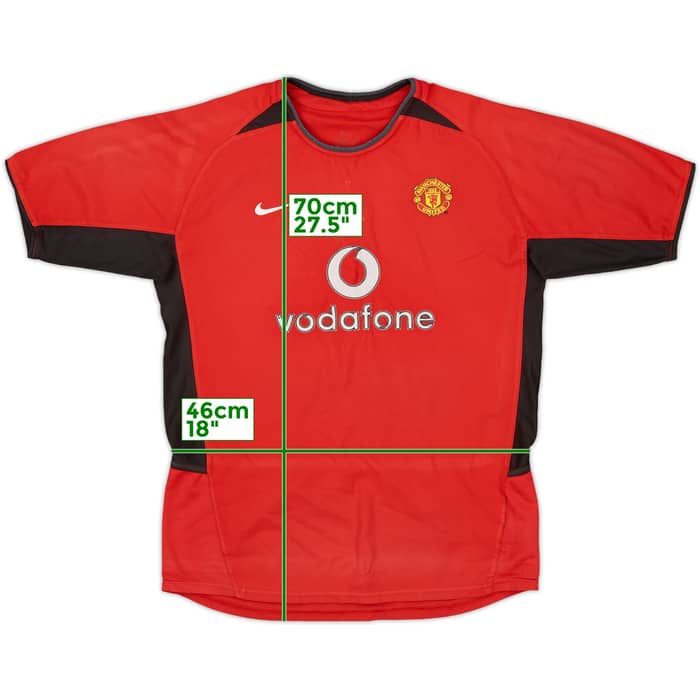 2002-04 Manchester United Home Shirt - 5/10 - (L.Boys)
