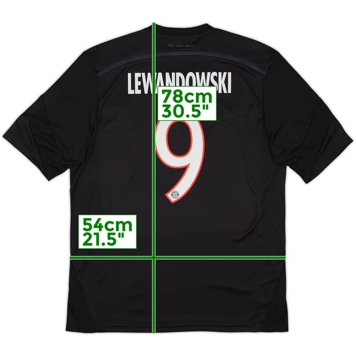2014-15 Bayern Munich Third Shirt Lewandowski #9 - 9/10 - (L)
