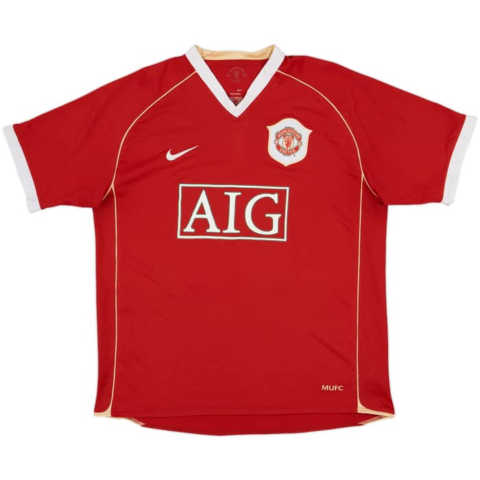2006-07 Manchester United Home Shirt Solskjaer #20 - 7/10 - (S)