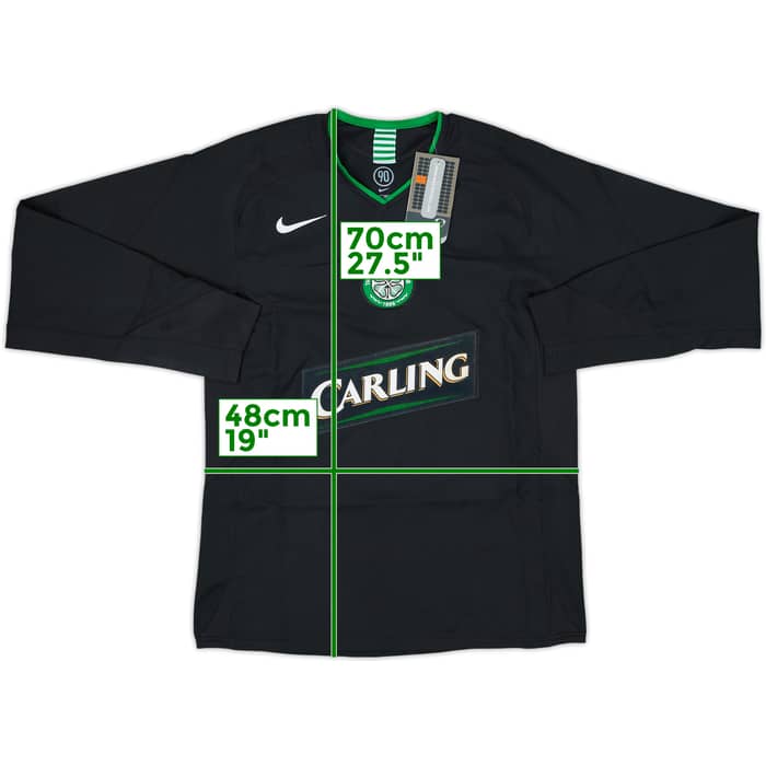 2005-07 Celtic Third L/S Shirt Nakamura #25 (S)