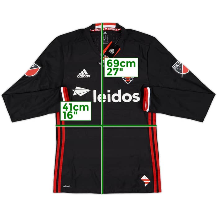 2016 DC United Authentic Home L/S Shirt (S)