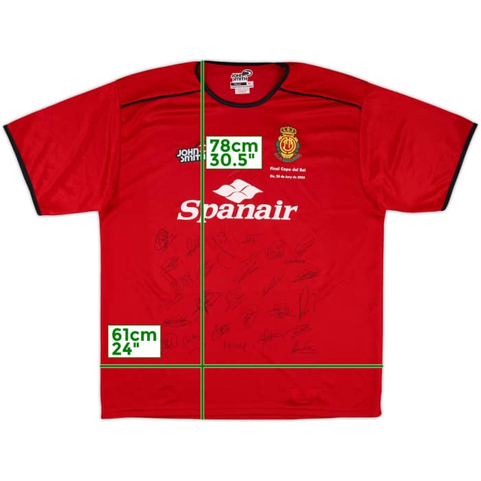 2002-03 Mallorca 'Squad Signed' Home Shirt - 7/10 - (XL)