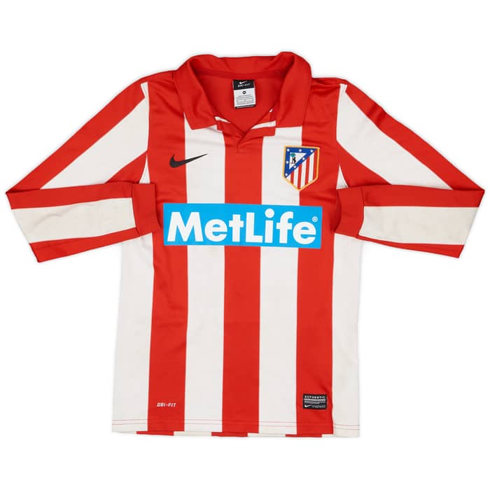 2013-14 Atletico Madrid Youth Match Issue Home L/S Shirt #26