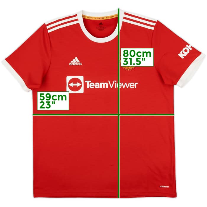 2021-22 Manchester United Home Shirt Shaw #23 - 8/10 - (XL)