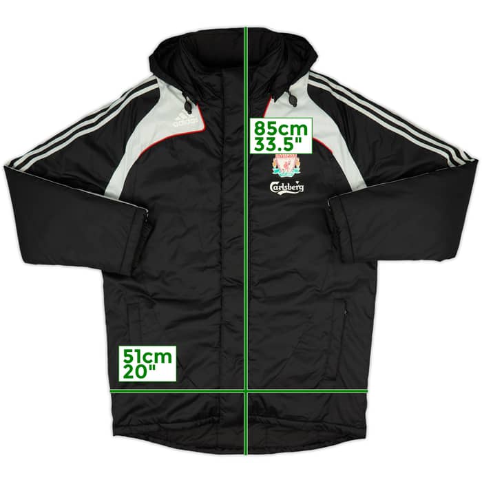 2008-09 Liverpool adidas Padded Bench Coat - 6/10 - (M/L)