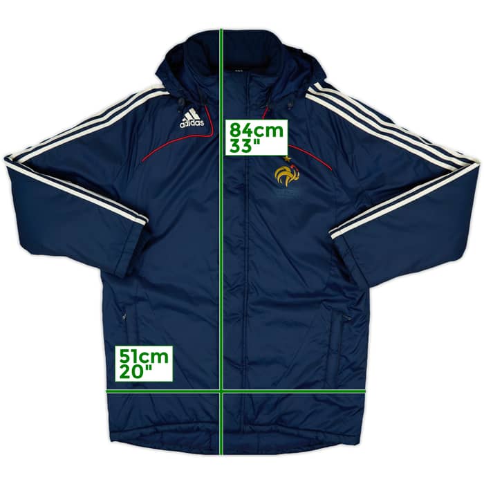 2007-08 France adidas Padded Bench Coat - 6/10 - (M/L)