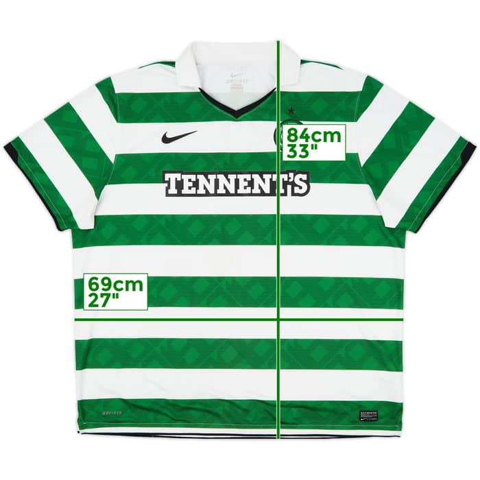2010-12 Celtic Home Shirt Hooper #88 - 9/10 - (3XL)
