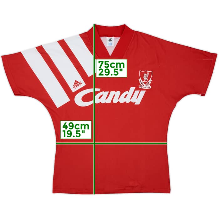 1991-92 Liverpool Home Shirt - 9/10 - (M)