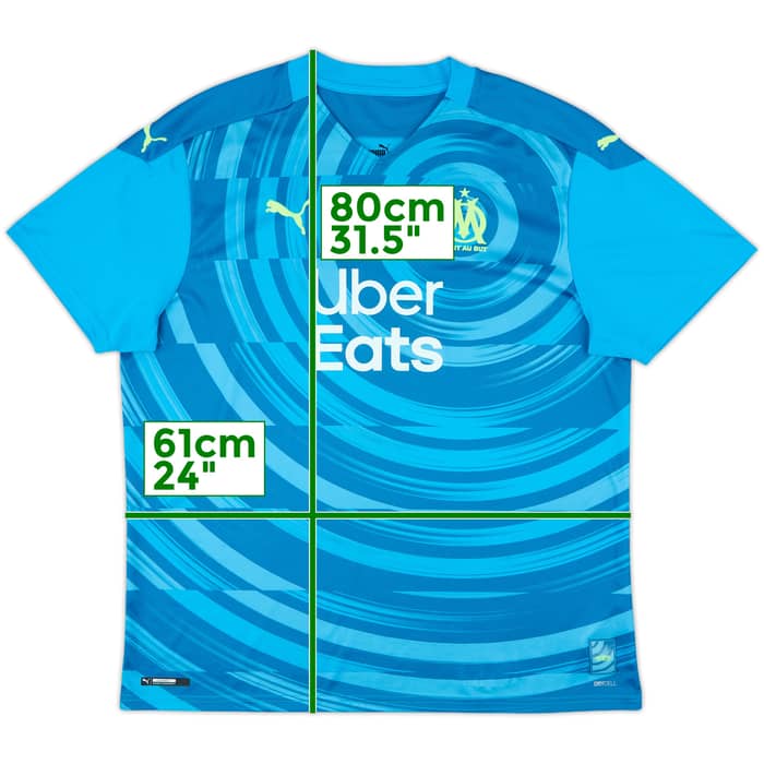 2020-21 Olympique Marseille Third Shirt - 10/10 - (XXL)