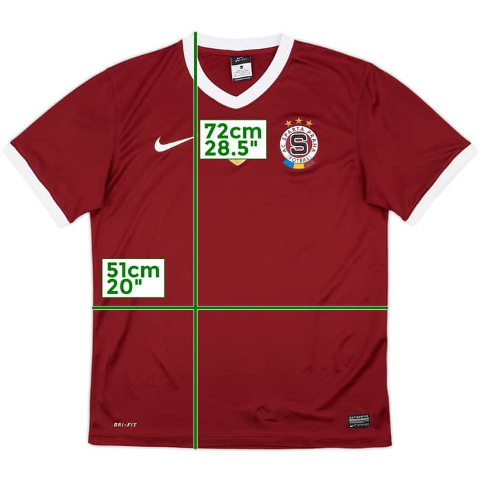 2013-14 Sparta Prague Basic Home Shirt - 7/10 - (M)