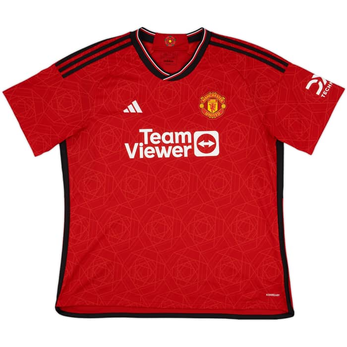 2023-24 Manchester United Home Shirt Mainoo #37 - 10/10 - (XXL)