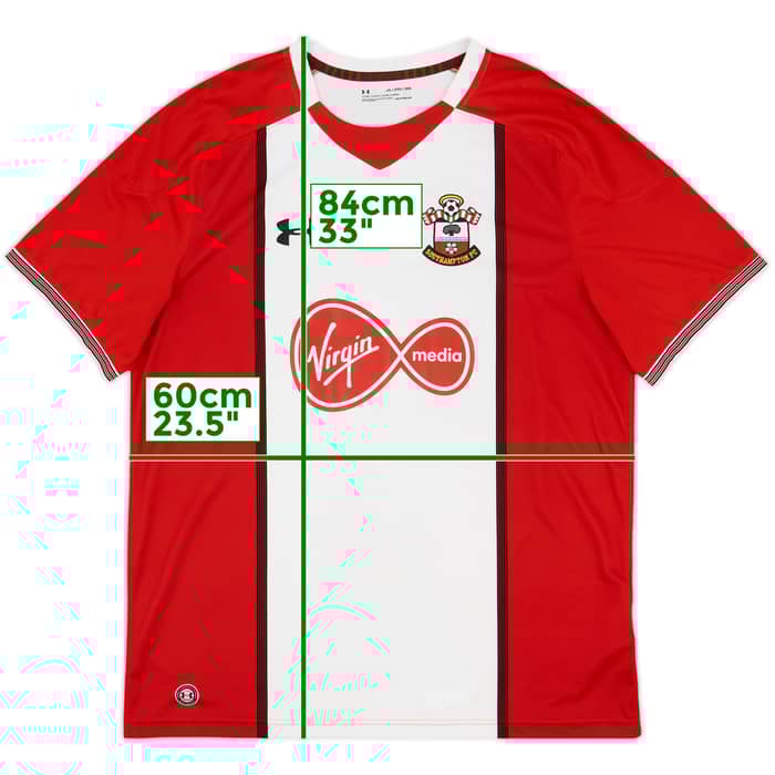 2017-18 Southampton Home Shirt Virgil #17 - 7/10 - (XXL)