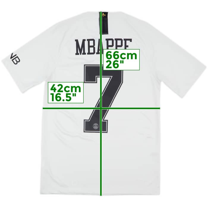 2018-19 Paris Saint-Germain Away Shirt Mbappe #7 - 9/10 - (S)