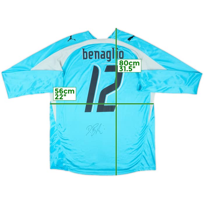 2006-08 Switzerland Match Issue Squad Signed GK Shirt Benaglio #12