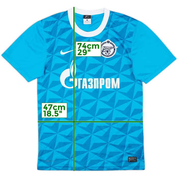 2011-12 Zenit St. Petersburg Basic Home Shirt - 9/10 - (S)