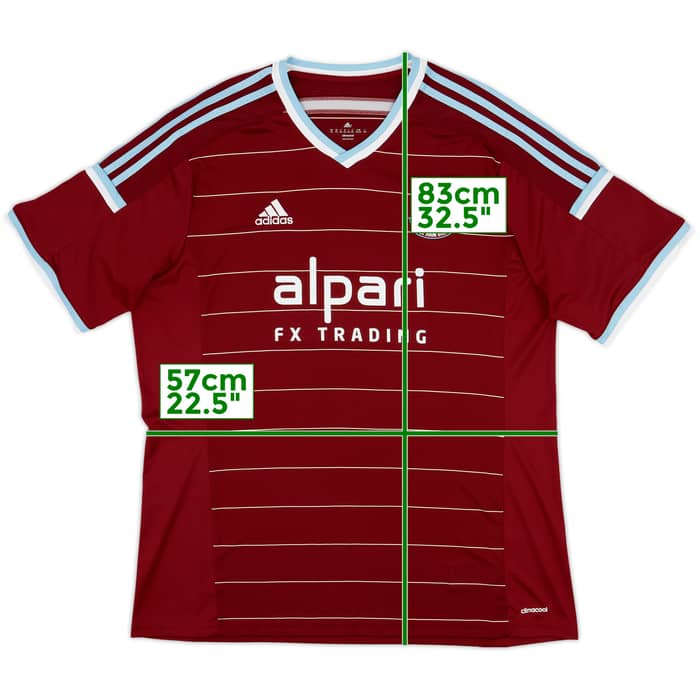 2014-15 West Ham Home Shirt Noble #16 - 10/10 - (XXL)