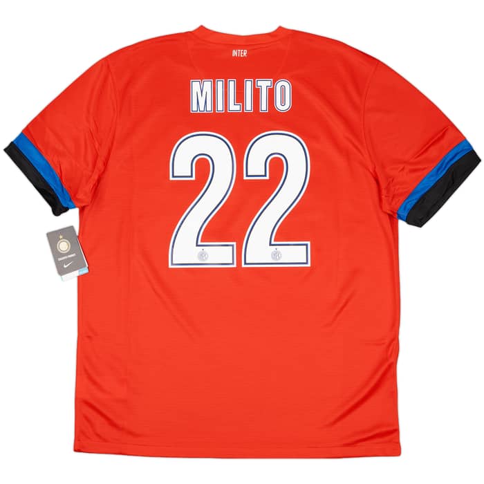 2012-13 Inter Milan Away Shirt Milito #22 (XL)