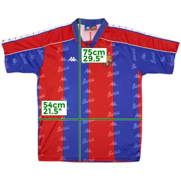 1992-95 Barcelona Home Shirt - 8/10 - (L)