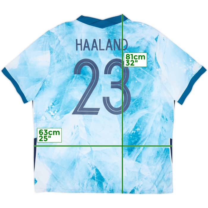 2020-21 Norway Away Shirt Haaland #23 - 7/10 - (XXL)