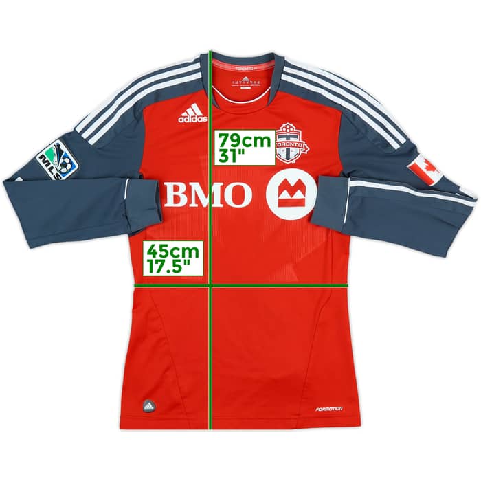 2011-13 Toronto FC Player Issue Home L/S Shirt - 9/10 - (S)