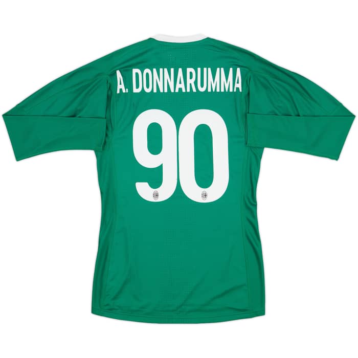 2017-18 AC Milan Player Issue GK Shirt A.Donnarumma #90 (S)