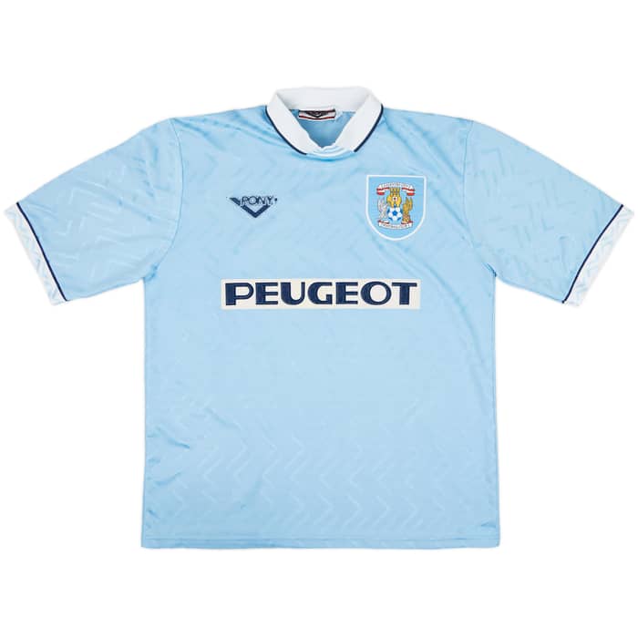 1994-96 Coventry Home Shirt Ndlovu #9 - 7/10 - (L)