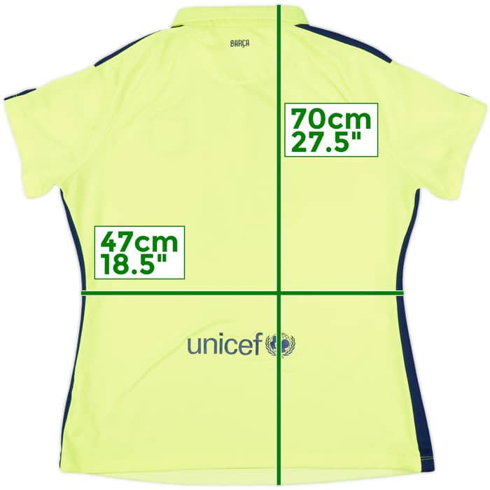 2014-15 Barcelona Third Shirt - 8/10 - (Women's XL)