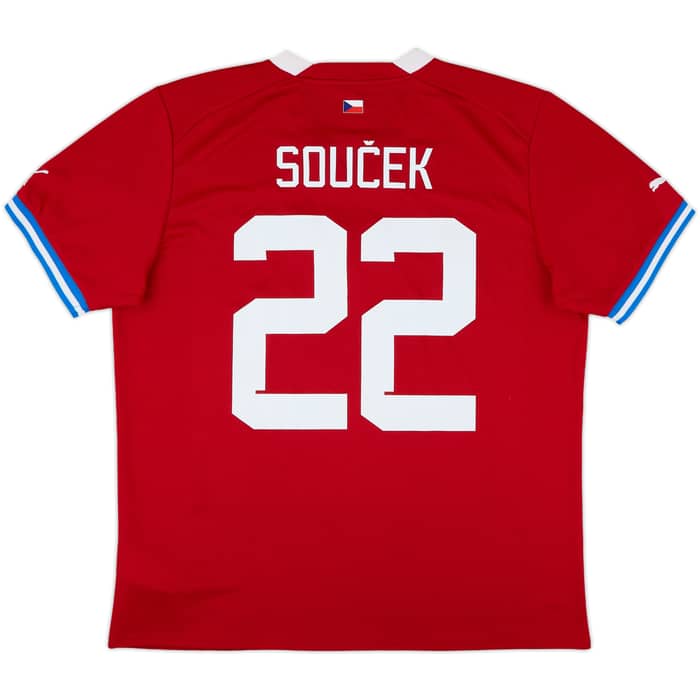 2022-24 Czech Republic Home Shirt Soucek #22 - 7/10 - (L)