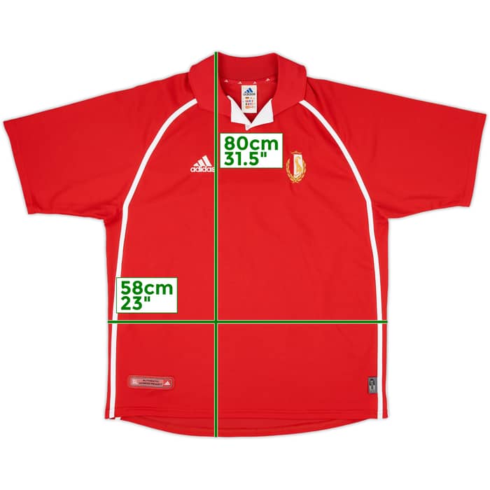2001-02 Standard Liege Home Shirt - 9/10 - (L)