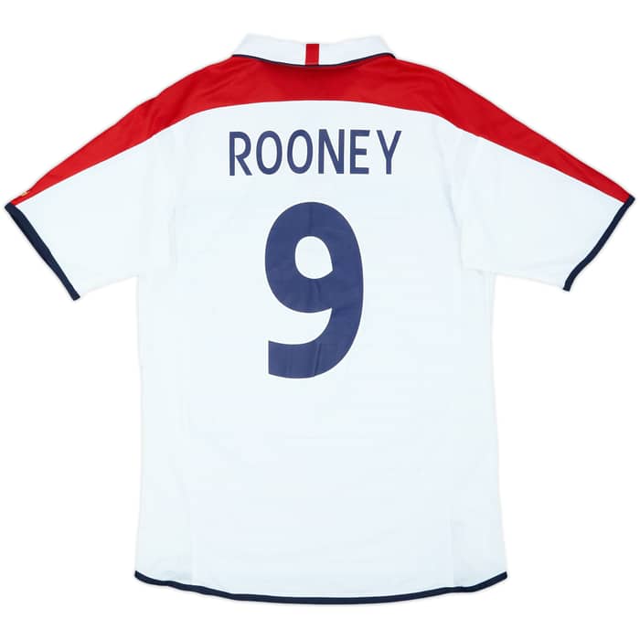 2003-05 England Home Shirt Rooney #9 - 6/10 - (M)