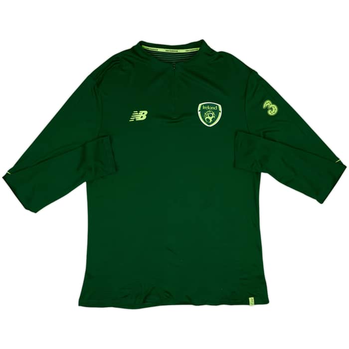 2018-19 Ireland New Balance 1/4 Zip Training Top - 8/10 - (XXL)
