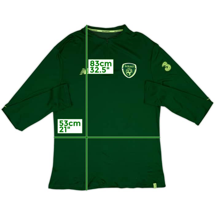 2018-19 Ireland New Balance 1/4 Zip Training Top - 8/10 - (XXL)