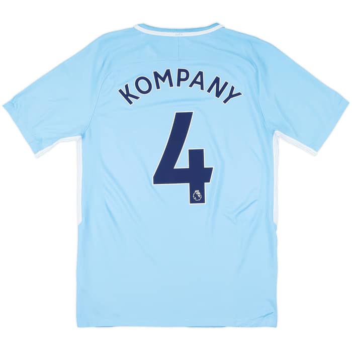2017-18 Manchester City Home Shirt Kompany #4 - 7/10 - (M)