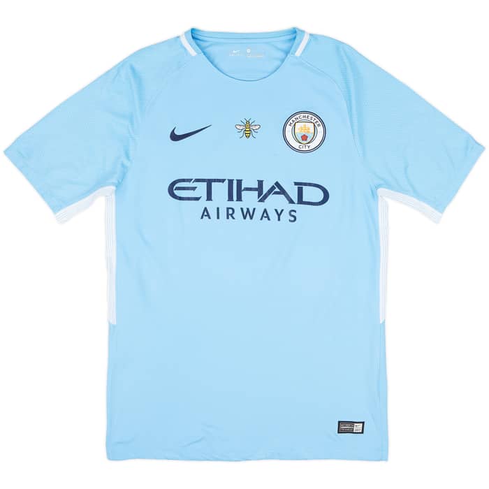 2017-18 Manchester City Home Shirt Kompany #4 - 7/10 - (M)