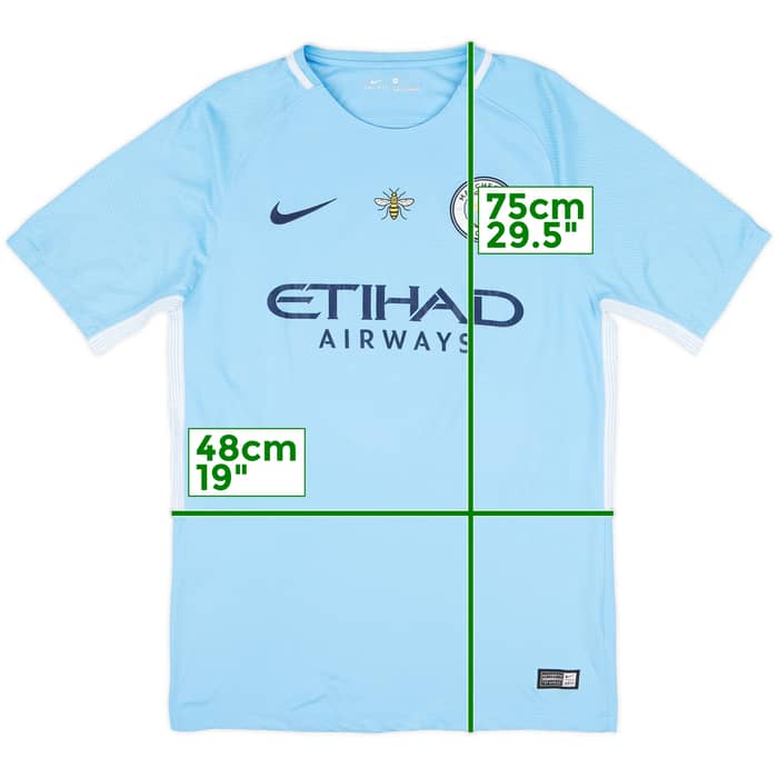 2017-18 Manchester City Home Shirt Kompany #4 - 7/10 - (M)