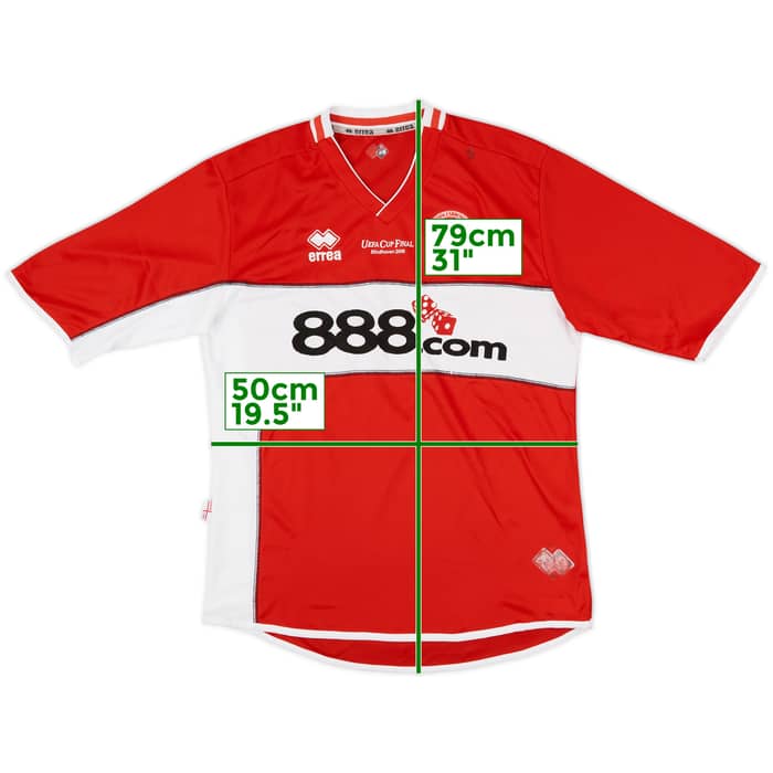 2005-06 Middlesbrough 'UEFA Cup Final' Home Shirt - 6/10 - (L)