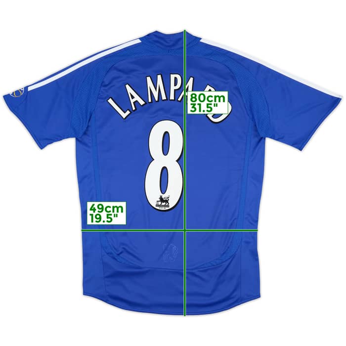 2006-08 Chelsea Home Shirt Lampard #8 - 6/10 - (S)