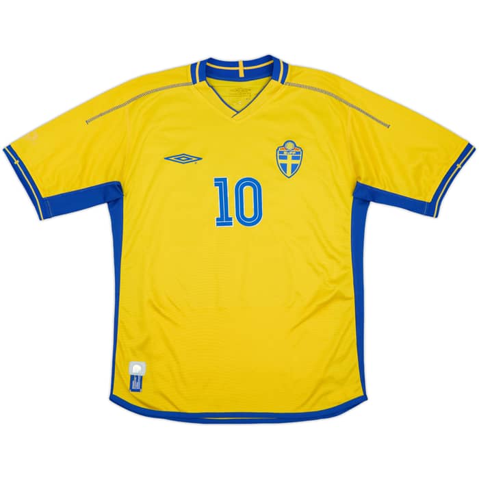 2003-04 Sweden Home Shirt Ibrahimovic #10 - 7/10 - (L)