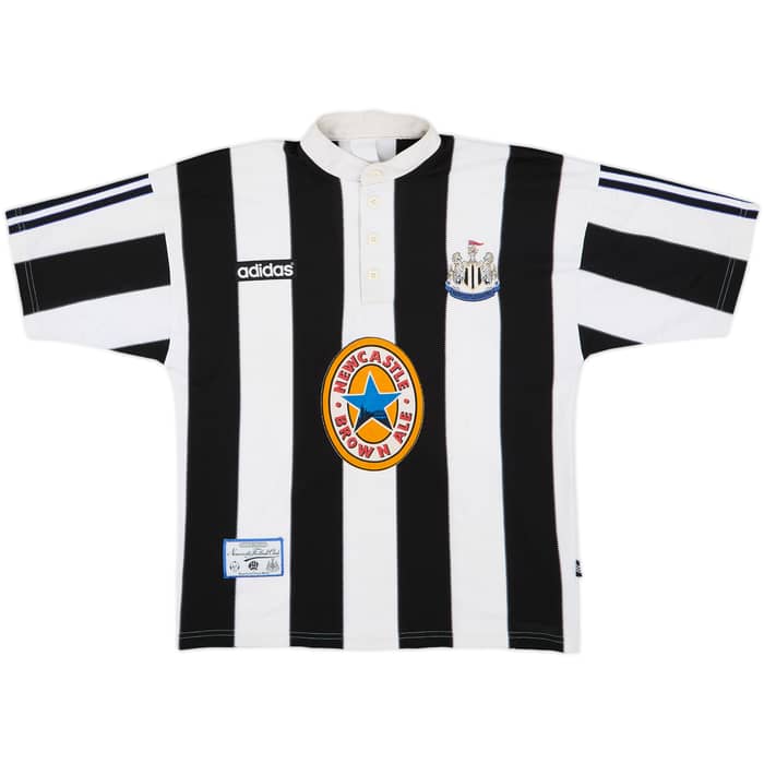 1995-97 Newcastle Home Shirt Ginola #14 - 8/10 - (S)
