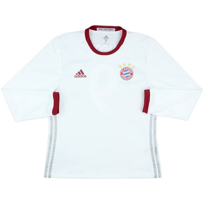 2016-17 Bayern Munich Player Issue Third L/S Shirt Lewandowski #9 - 10/10 - (M/L)