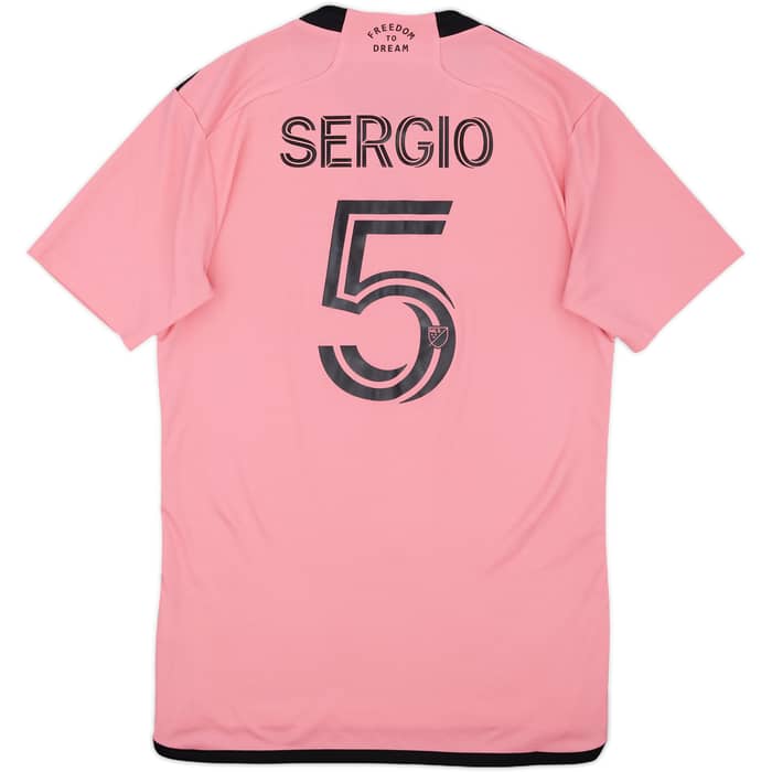 2024-25 Inter Miami Home Shirt Sergio #5 - 9/10 - (S)