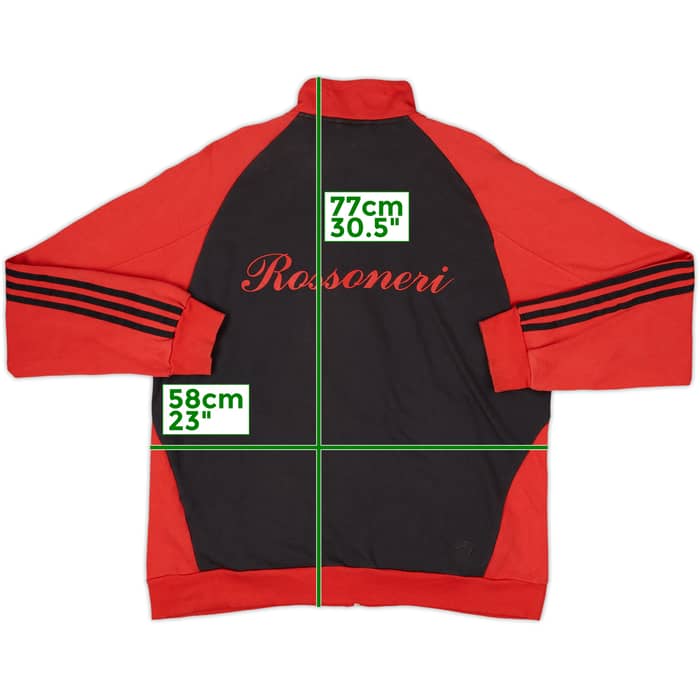 2008-09 AC Milan adidas Track Jacket - 8/10 - (L)