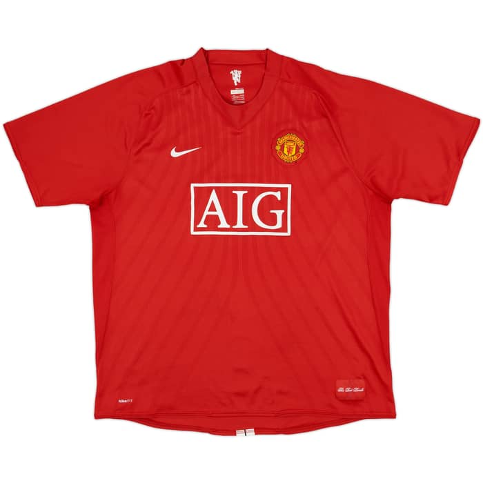 2007-09 Manchester United Home Shirt Solskjaer #20 - 8/10 - (XXL)