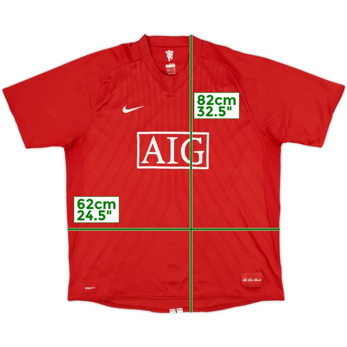 2007-09 Manchester United Home Shirt Solskjaer #20 - 8/10 - (XXL)